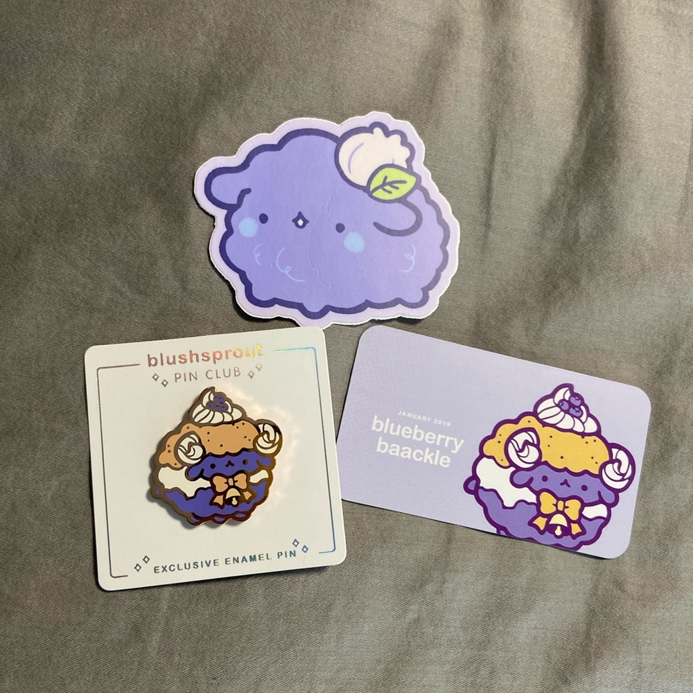 Blushsprout Blueberry Sheep Pin Club Exclusive